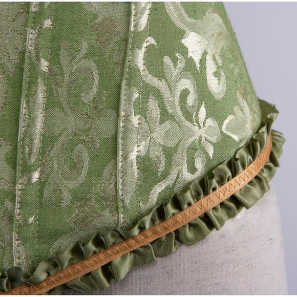 frawirshau Women's Lace Up Boned Overbust Corset Bustier Lingerie Bodyshaper Top - Picture 6 of 8